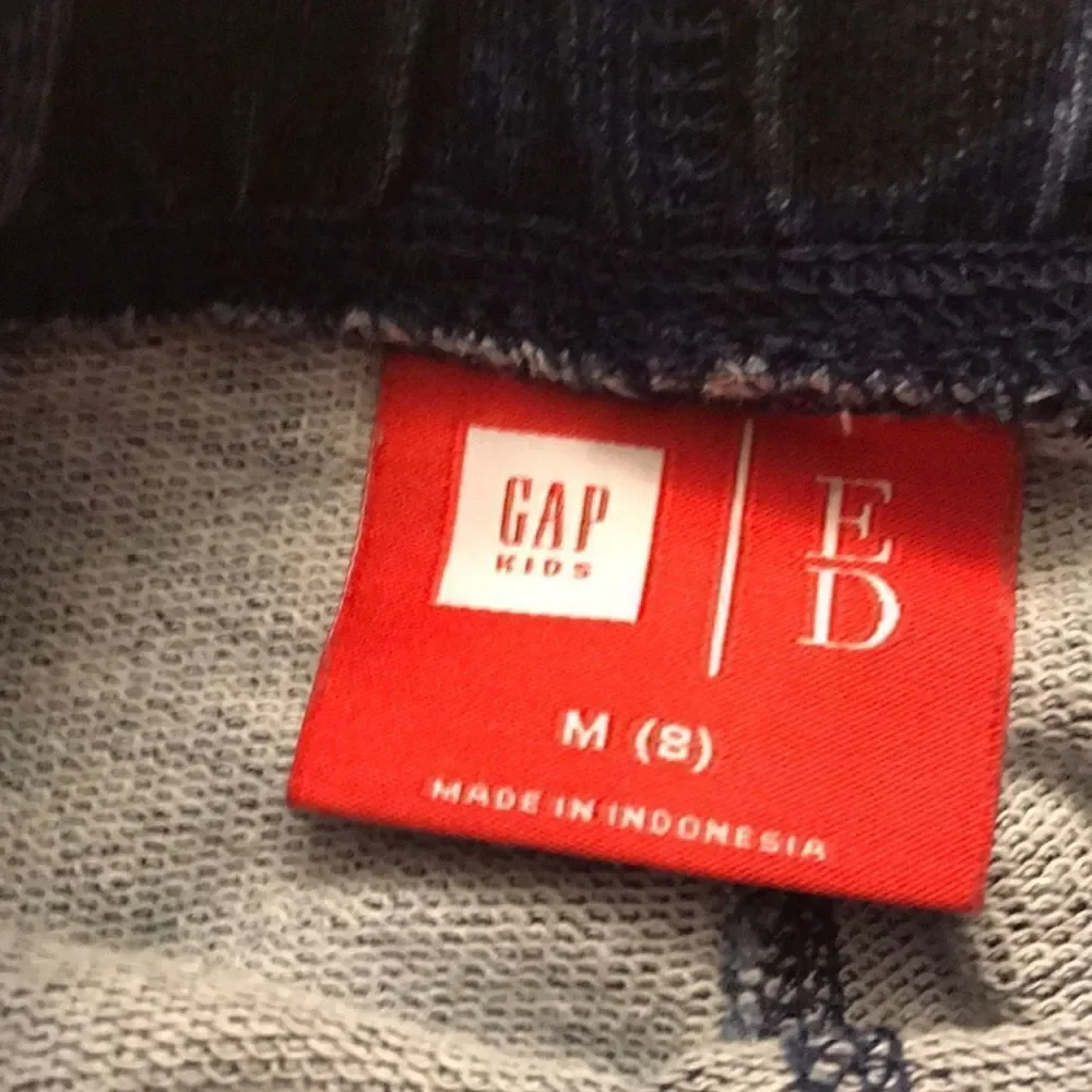 (5/$25) Gap Kids ED Navy & black polka dot joggers